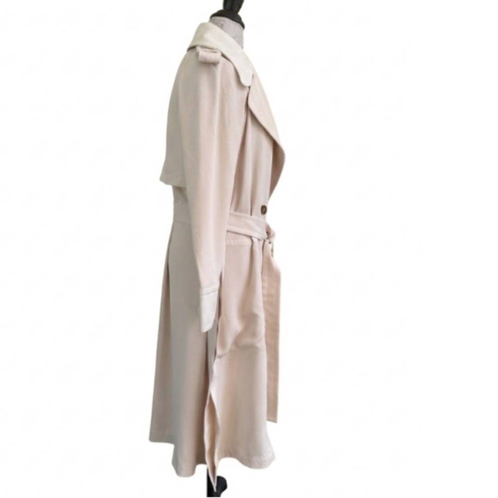 See By Chloé Deconstructed Layered Trench In Angora Beige Size 40 (US 8) EUC! - Picture 4 of 6